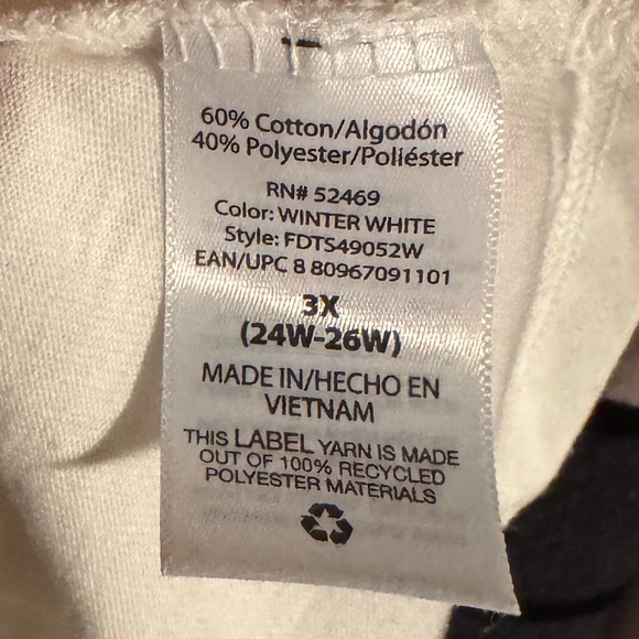 Set of Two V Neck Long Sleeve T Shirts Tees Mustard Yellow White Tops Plus Size - Picture 8 of 9